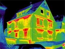 thermographie infrarouge d'une habitation